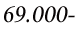 69000�~